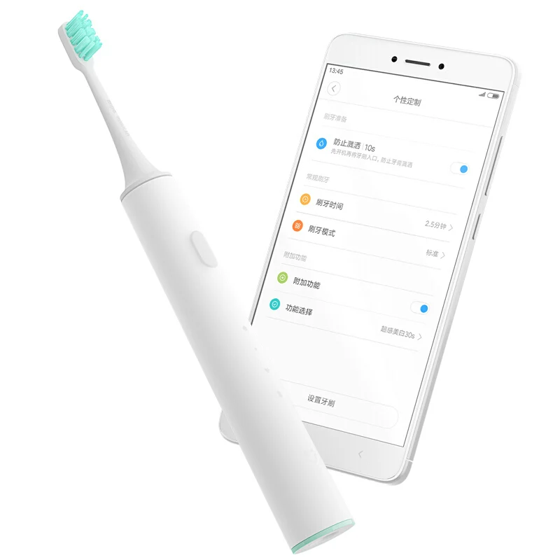 Xiaomi Mijia Smart sonic электрическая зубная щетка с управлением через приложение ультра звуковая зубная щетка IPX7 Водонепроницаемая USB Беспроводная зарядка
