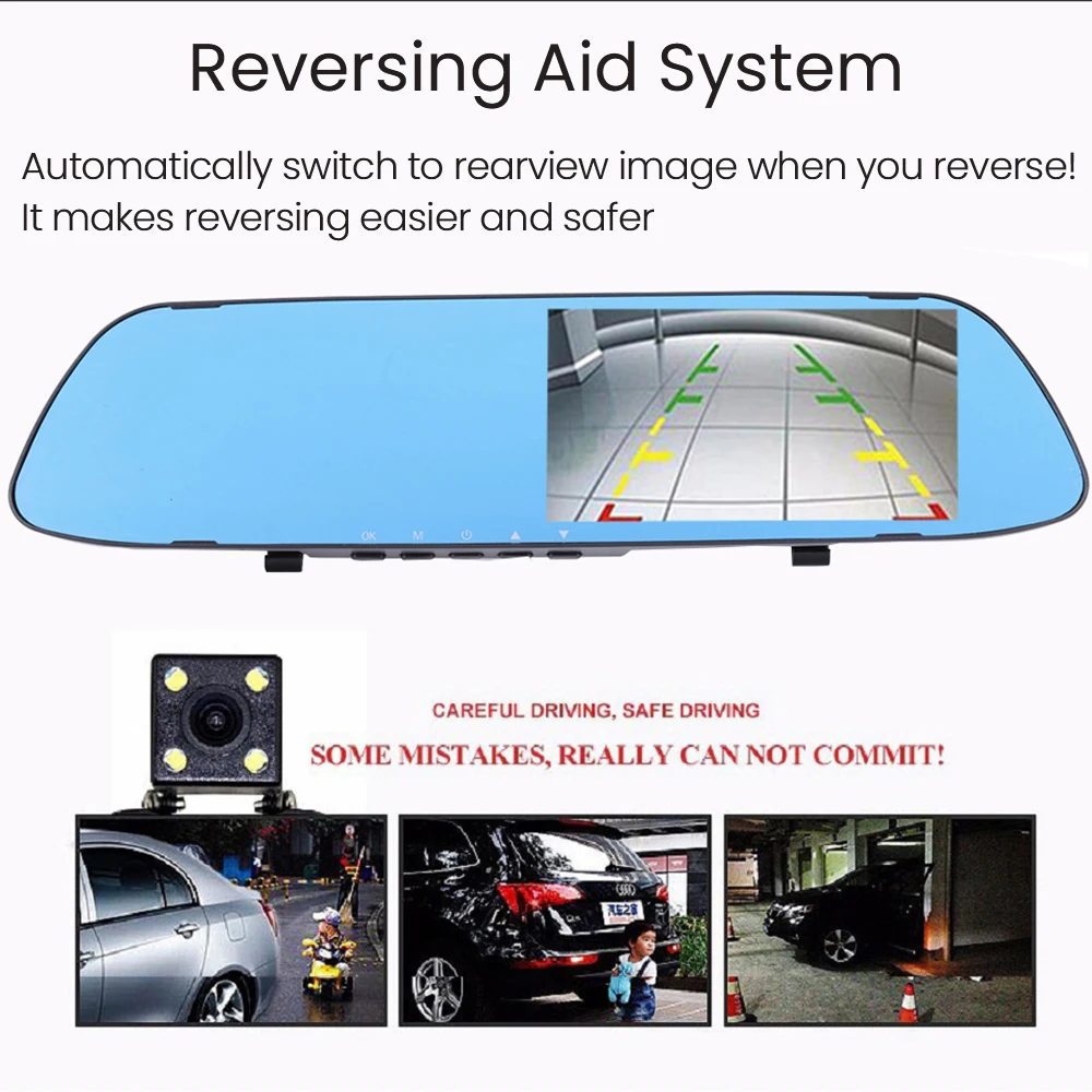 5 zoll 1080P Auto DVR FHD Rückspiegel Auto Kamera Dual Objektiv Auto Video Recorder Nachtsicht Camcorder dash 5 zoll 1080P Auto DVR FHD Rückspiegel Auto Kamera Dual Objektiv Auto Video Recorder Nachtsicht Camcorder dash