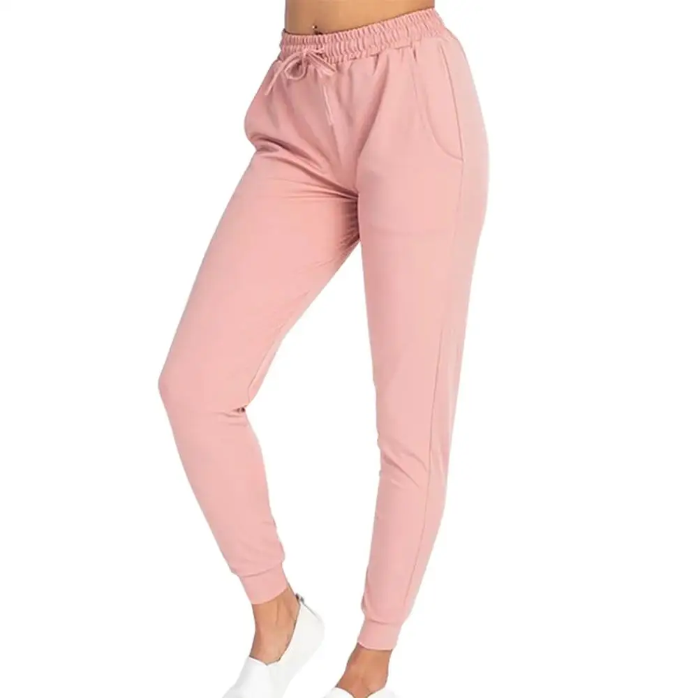 Plus Size Women's Stretchy Soft Sport Pant With Pocket Casual High Elastic Waist Loose Trousers For Outdoor Running Sweatpants