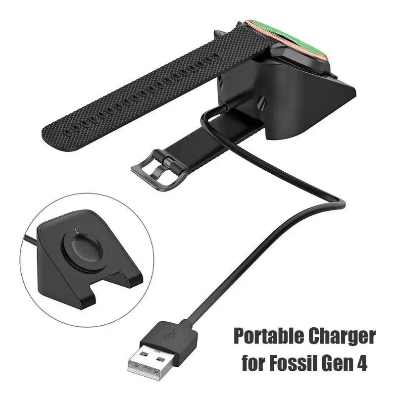 1 м USB зарядное устройство Беспроводная зарядная док-станция 1 м USB кабель для Fossil Gen 4/Gen 5/Emporio Армани Скаген фальстер 2/Misfit Vapor 2 часы