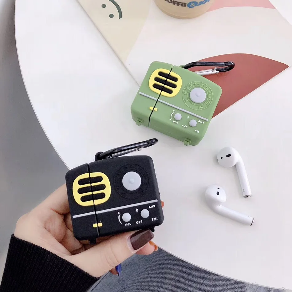 TV Box Earphone Case For Airpods 2 Silicone Cute Cat Cartoon Headphones Cover Apple Air pods 1 Strap Accessories | Электроника