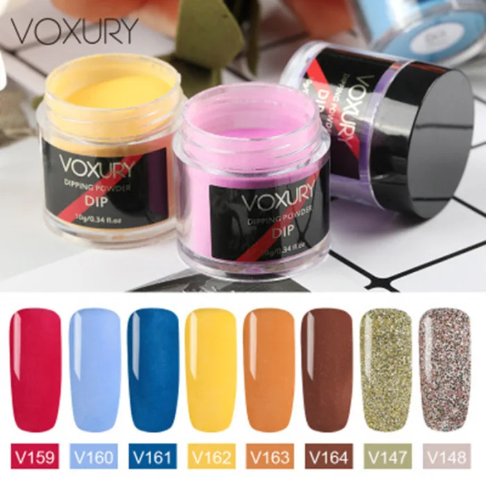 Nail Dipping Powder Set Nail Art Decorations without Lamp Cured Shiny Manicure Powder