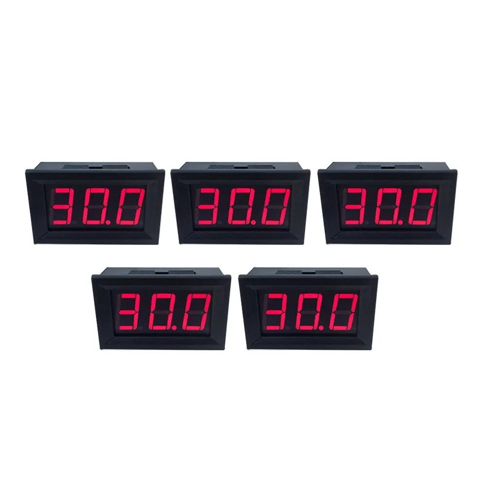 

5PCS 0.56 inch 2 Wire Mini LED Display Digital Voltmeter DC2.5V-40V Panel Voltage Meter Tester Reverse connection protection