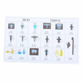 

Door trims Rivet Fastener Clips Fenders Bumpers Side skirts Splash guards