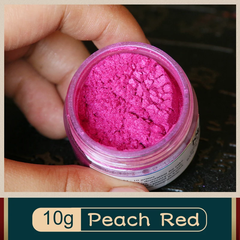 

Edible Food Powder 10g Peach Red Food Coloring for Cake Decoration Baking&Pastry Bread Chocolate Fondant Powder