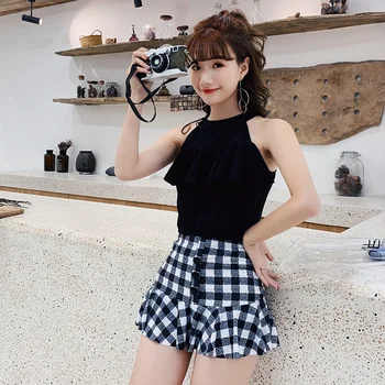 

Swimsuit Female Separate Swimwear Bikinis 2020 Swimsuits Two Pieces Swim Suits Bikini Girl Piece Separated Dress High Waist Come