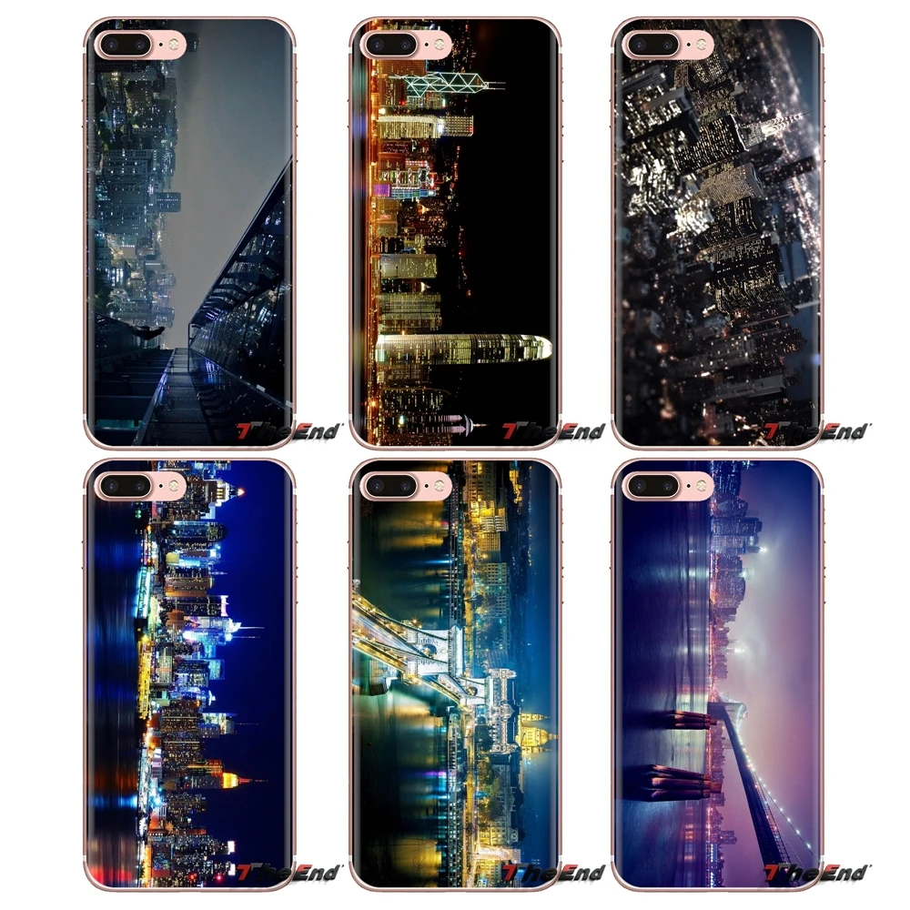Мягкий прозрачный чехол Rainbow City by night Pastel для Xiao mi 6 A1 Max x 2 5X 6X Red Note 5 5A 4X 4A A4 4 3 Plus Pro |