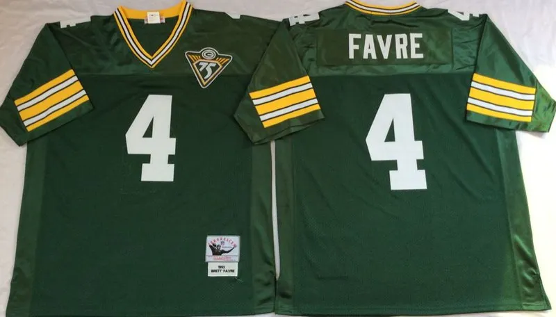 Stitiched, Green Bay, Reggie White, brett favre, Bart Starr, Ray Nitschke, Aaron Rodgers, Donald Driver, Paul Hornung, Throwback Jersey - Цвет: Многоцветный
