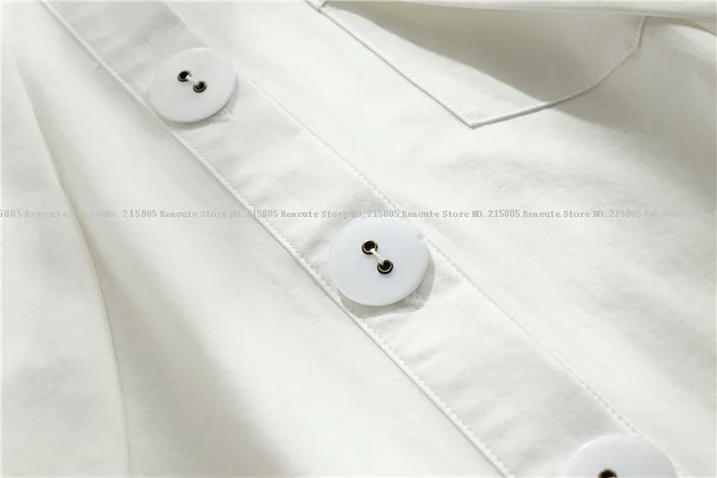 Новые осенние хлопковые плотные блузки женские винтажные свободные рубашки с рукавом летучая мышь офисные женские рубашки больших размеров белые топы
