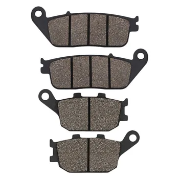 

Cyleto Motorcycle Front and Rear Brake Pads for HONDA VT1100 VT 1100 Shadow 95-07 VT1300 10-15 VTX1300 03-13 VRX400 96 CBF500 04