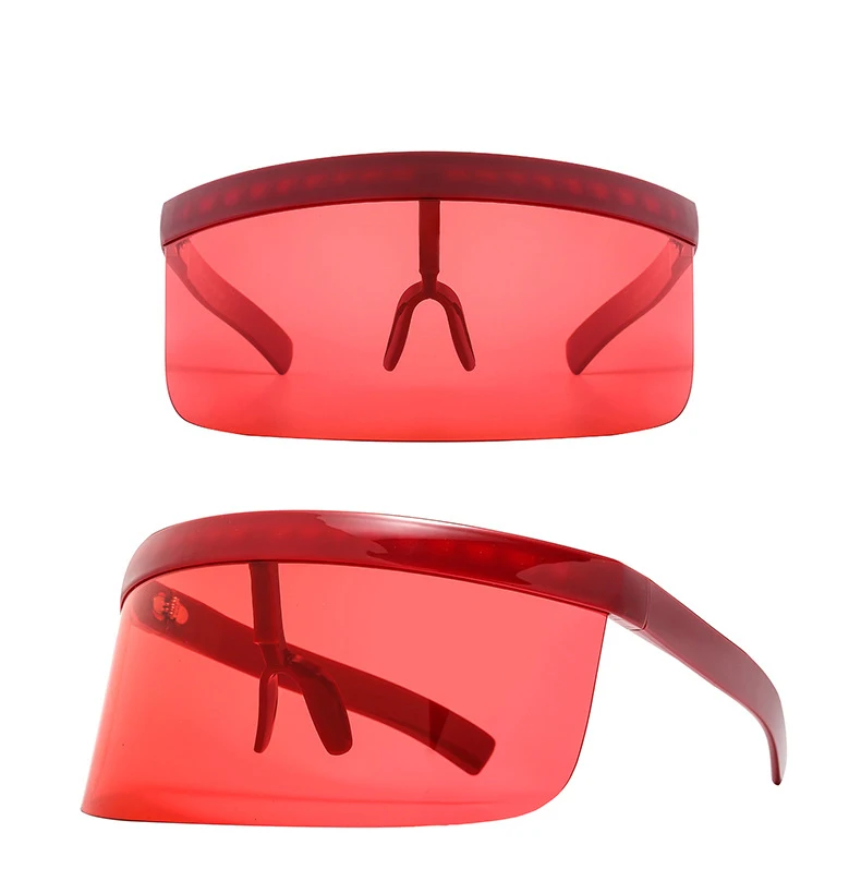 Негабаритные цельные солнцезащитные очки-маска для мужчин и женщин, модные солнцезащитные очки, Брендовое винтажное зеркало, солнцезащитные очки, UV400 в шляпе и очках