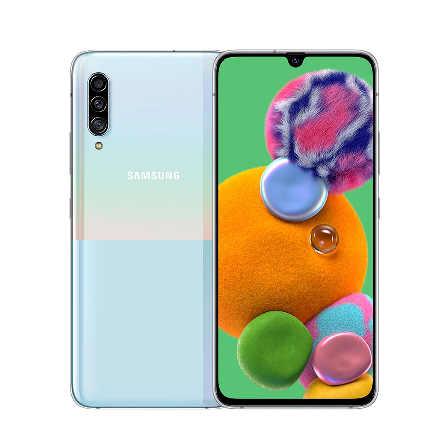 Мобильный телефон samsung Galaxy A90 A9080, 5G, 6,7 дюймов, 8 ГБ ОЗУ, 128 Гб ПЗУ, Восьмиядерный процессор Snapdragon 855, тройная задняя камера, NFC, две sim-карты - Цвет: 8GB 128GB White