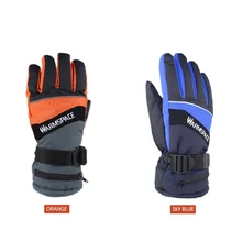 1 пара зимних тепловых перчаток для рук, противоскользящие водонепроницаемые перчатки с подогревом, на батарейках, для езды на мотоцикле и лыжах