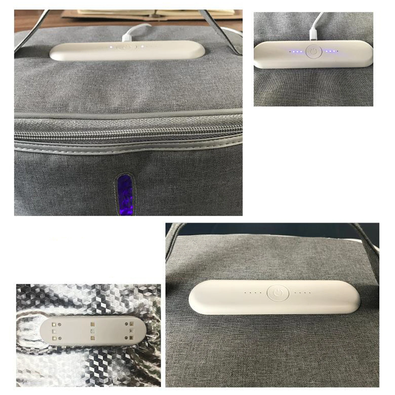 USB Portable UV Light Sterilizer Bag UVC Sterilizing Sanitizing Disinfecting Box UV Light Sanitizer for Room Phone Handheld