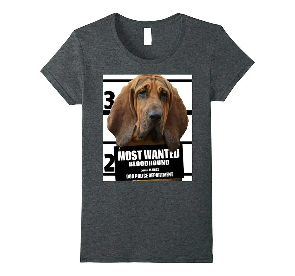 Новинка, футболка с надписью «Most Wanted Bloodhound», футболки с принтом «Blood Hound Dog», футболки