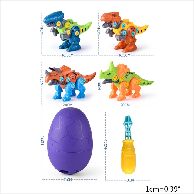 Take Apart Dinosaur Toys for Kids - Building Dino Egg Play Kit with Screwdriver P31B 1