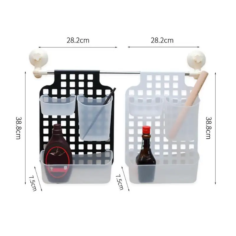 Plastic Storage Rack Spoon Knife Fork Cutlery Organizer Bath Tray for Home Kitchen Storage Basket