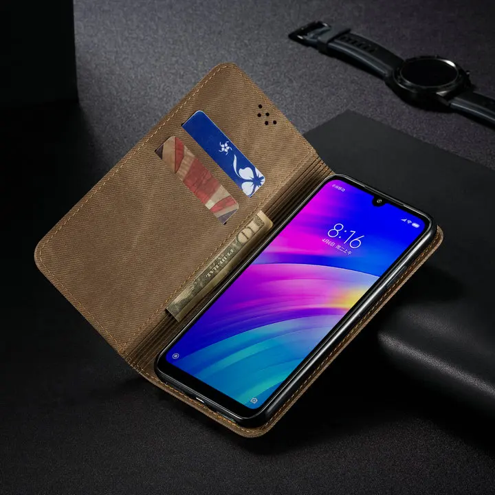 Чехол-книжка для Redmi 7 7A Note 8 T, чехол для Xiaomi Redmi Note 7, роскошный однотонный кожаный чехол, чехол для Redmi Note 8 Pro, 8A, A8, A7, чехол