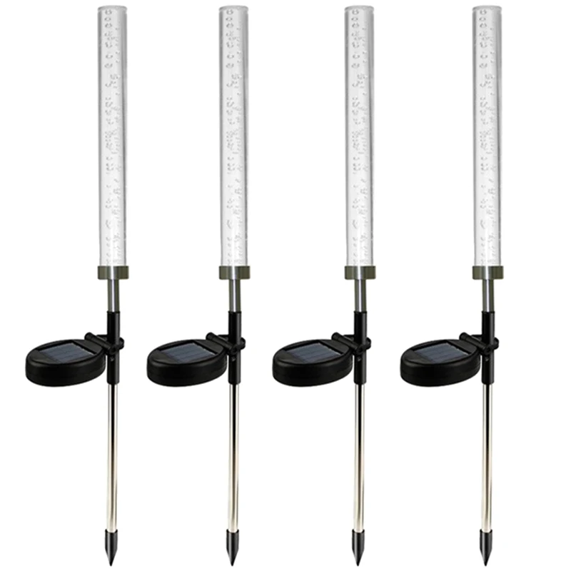 

Fashion-4Pcs Garden Solar Lights Outdoor Solar Acrylic Bubble RGB Color Changing Solar Powered for Garden Patio Backyard Pathway