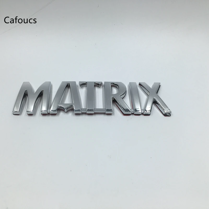 

For Toyota MATRIX Rear Chrome Emblem Badge Logo Symbol Auto Decals
