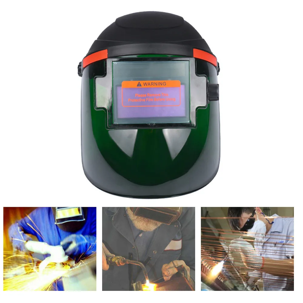 

Solar Power Auto Darkening Welding Mask/Helmet/welder Cap Wide Shade Range 9-13 Headband Adjustable Face Protective