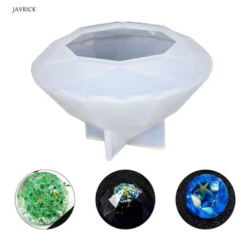 

DIY Crystal Epoxy Mold Oversized Diamond Molds UV Resin Necklace Pendant Mould