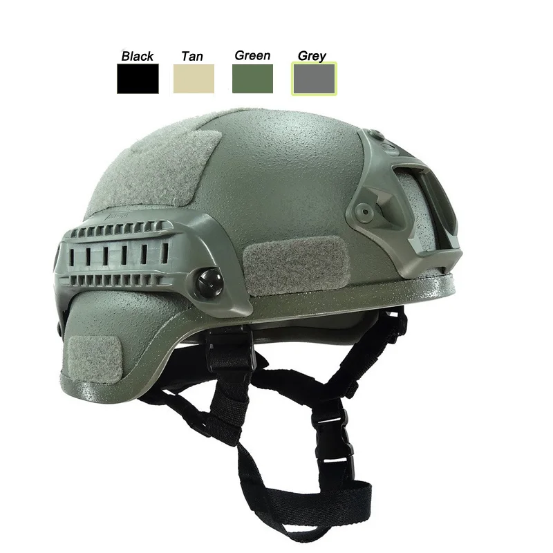 Mich 2000 Gray Outdoor Airsoft Paintabll Shooting Helmet Head Protection Gear Tactical Fast Helmet Upgraded Mich 2000 2001 2002 Helmet - Цвет: Mich 2000 Gray