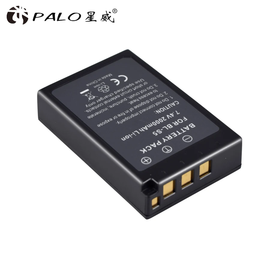 1 PCS Пало 2000 мАч PS-BLS5 BL-S5 BLS5 BLS-50 BLS50 Батарея для Olympus PEN E-PL2 E-PL5 E-PL6 E-PL7 E-PM2 OM-D E-M10 E-M10 II Stylus1 - Цвет: 1 PCS