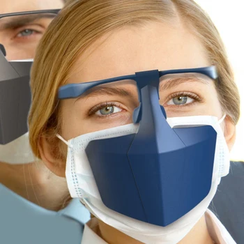 

Reusable Face Protection Mask Creative Protective PE Shield Anti Dust Protective Masks Breathable Anti-splash Mask Cover