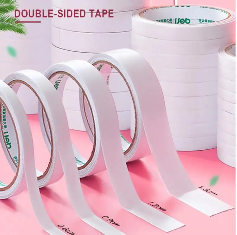8m White Super Strong Double Sided Adhesive Tape Paper Strong Ultra