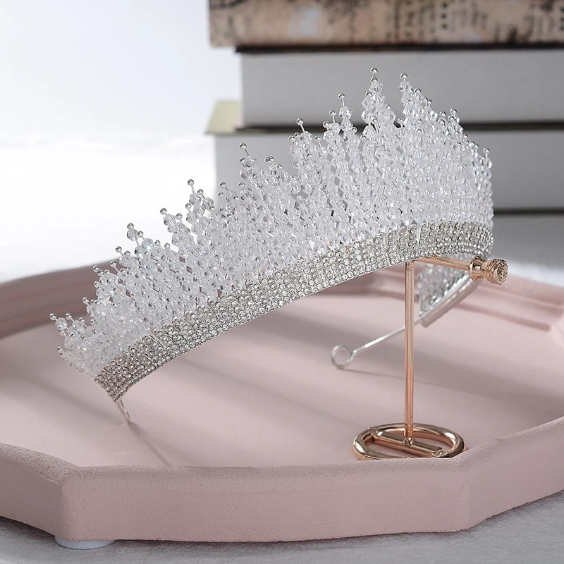 

Crystal Crown European Bride Wedding Crown Round Crown Wedding Hair Accessories