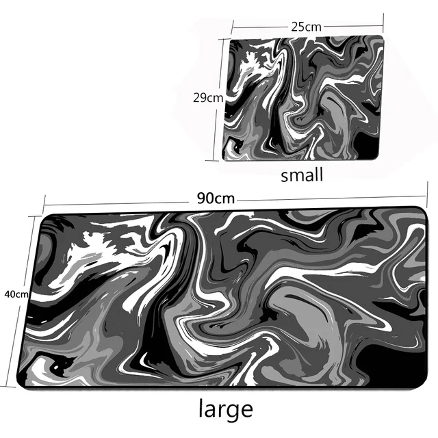 Personalized Fabric Mouse Pad Art Table Mats Office Carpet Desk Pad Mouse Mat Black Big Mousepad Rubber Mat for Computer Table 8