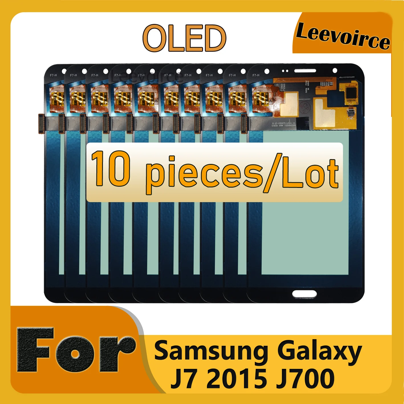 10 штук OLED для Samsung J700 Регулируемый ЖК-дисплей сенсорный экран дигитайзер Galaxy J7 2015