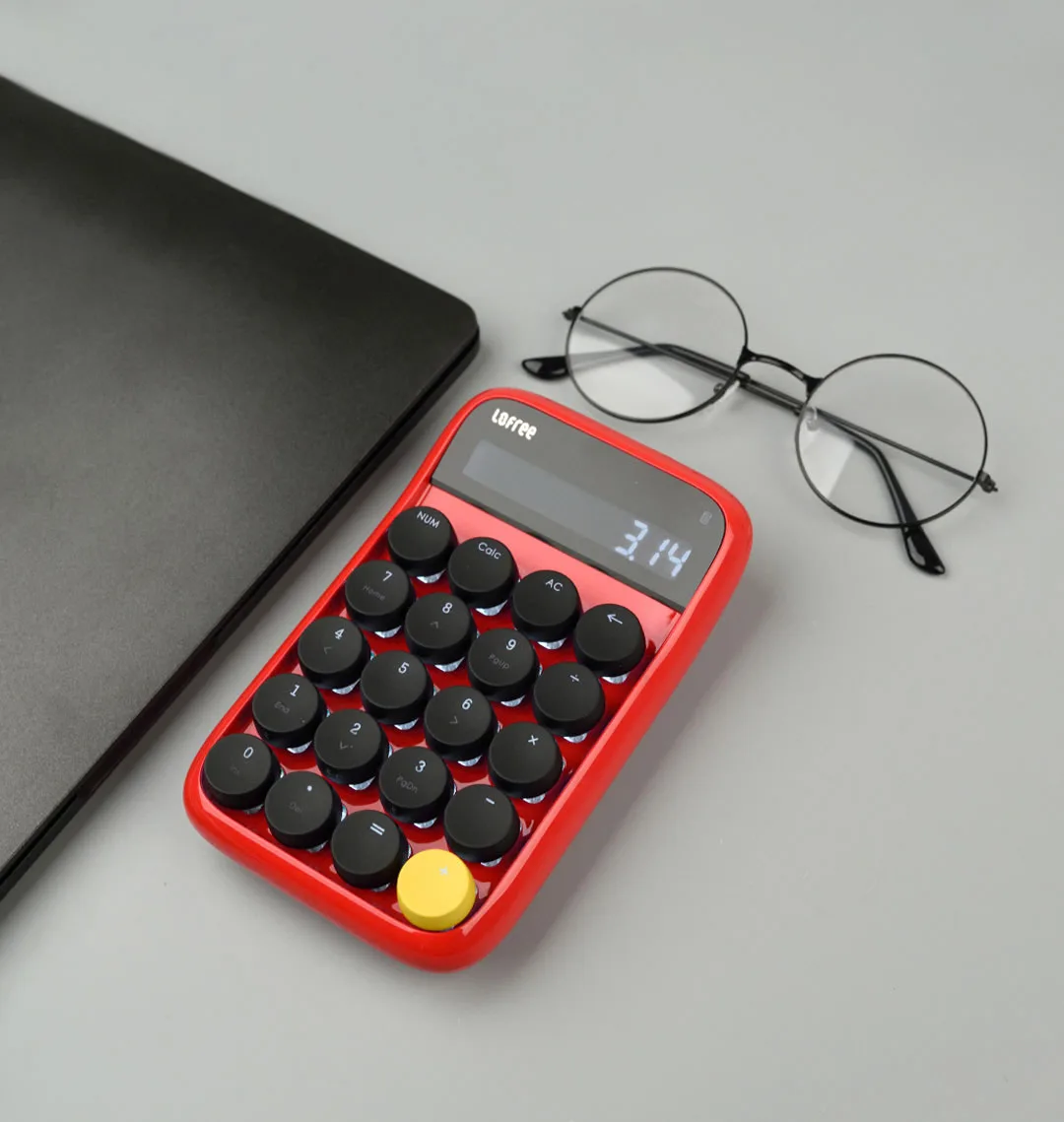 Xiaomi Lofree 20 клавиш Bluetooth цифровая клавиатура Мини Numpad механическая клавиатура калькулятор с подсветкой для ПК/ноутбука/телефонов