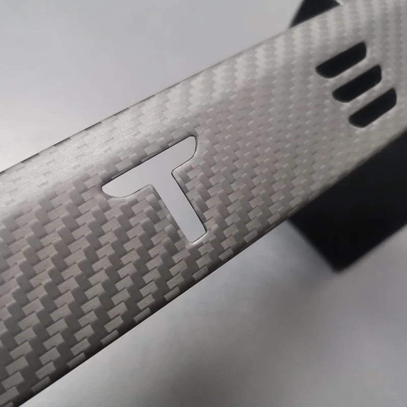 100% Carbon Fiber Car Rear Sign Trim Strip For Tesla Model S 2016-2018 Trunk Body Letter LOGO Sticker Accessories