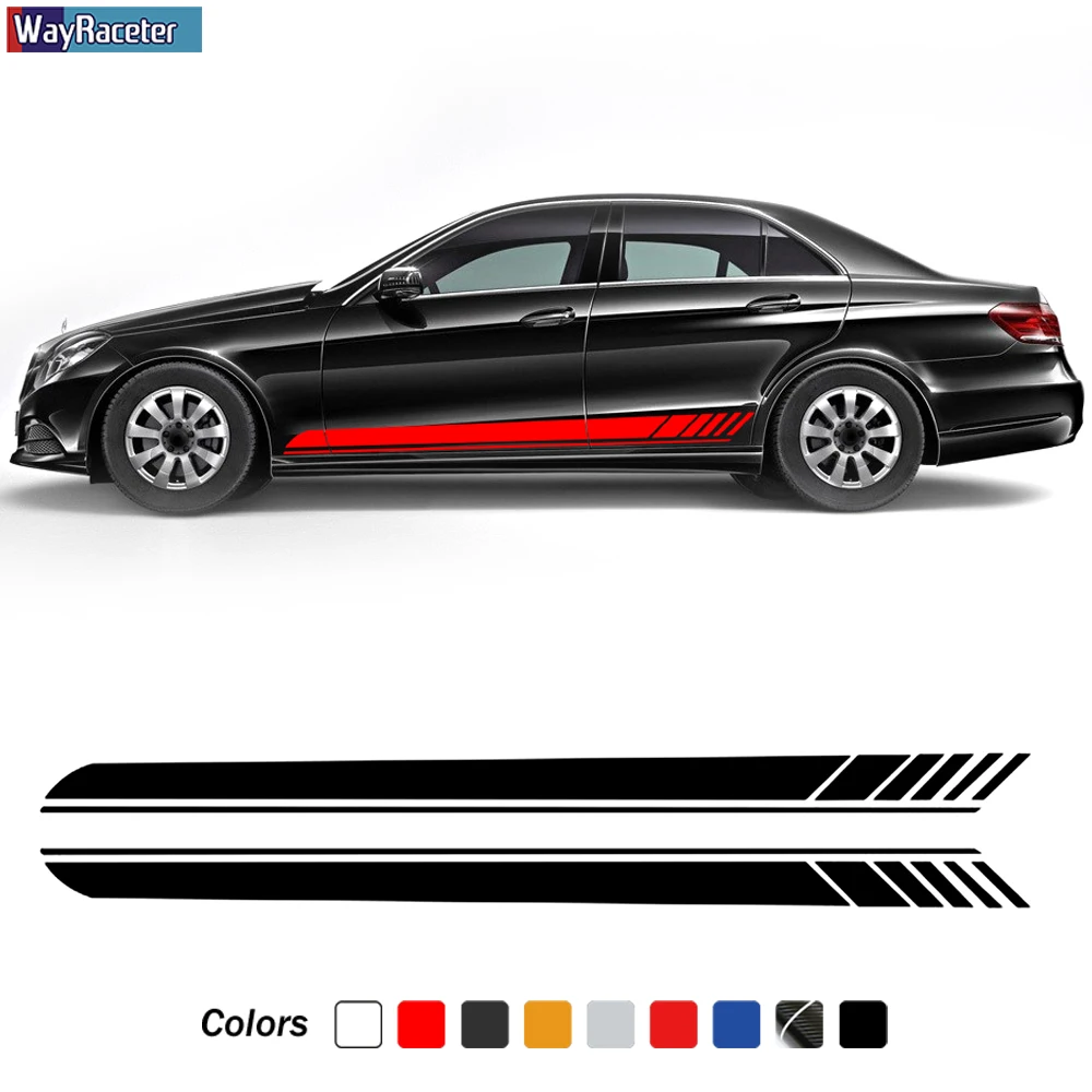 Edition AMG Спорт сбоку родоначальник юбка Стикеры наклейка для Mercedes Benz W212 E63 E Class E200 E250