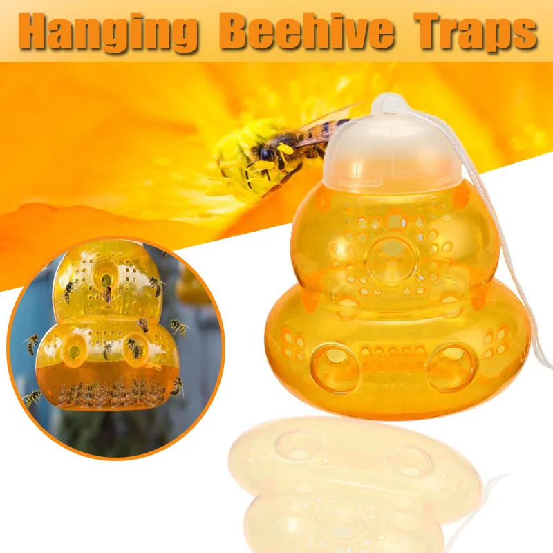 Висячие ловушки улей шершни желтые куртки оса ловушка для пчел ловушка для ос дом сад оса шершень висячие ловушки убийца