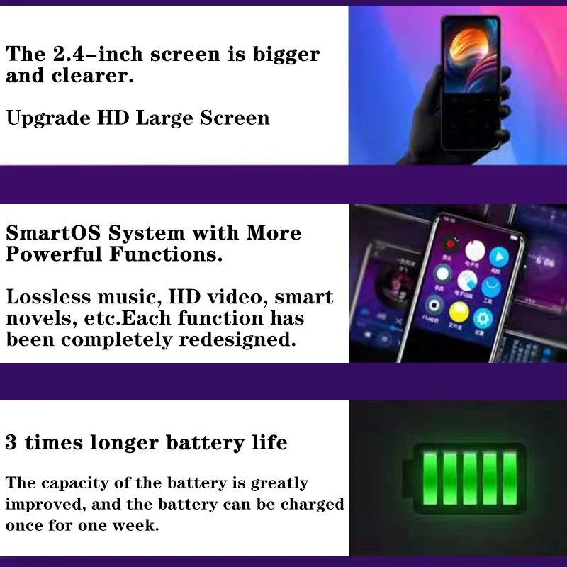 Металлический сенсорный экран X8 8gMP4 Bluetooth музыкальный плеер для занятий спортом