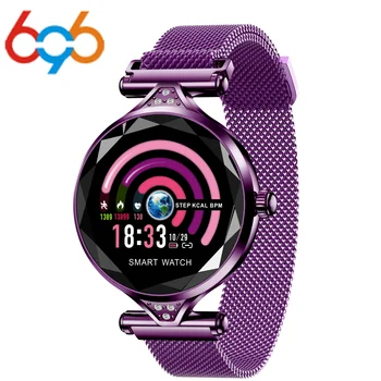 

H1 Women Fashion Smart Wristband Heart Rate Blood Pressure Smart Bracelet Fitness Tracker Smart Watch Women Female Clock