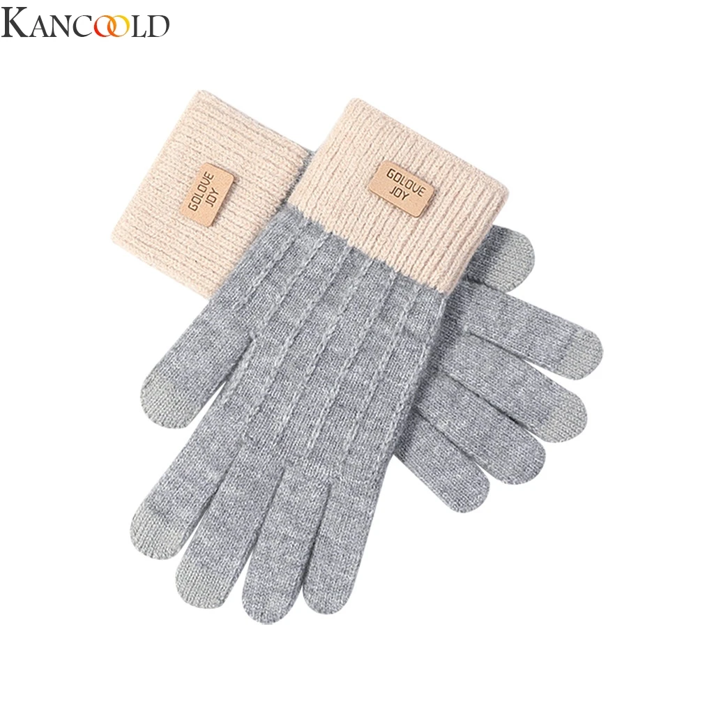 KANCOOLD New Arrival Winter Gloves Women Touch Screen Waterproof Outdoor Cute Warm Gloves Soft Cotton Comfortable Gloves