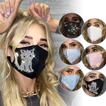 

Crystal Masquerade Face Mask for Female Party Accessories Trendy Shiny Rhinestone Mask Gothic Punkr Party Nightclub Jewelry
