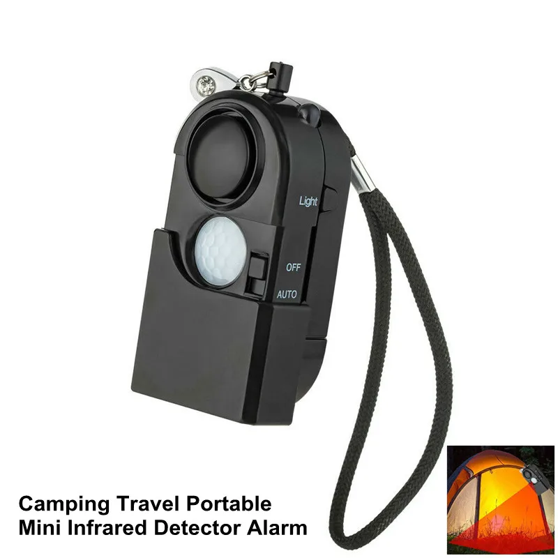 

Security Alarm Black Person Alarm Home Motion Infrared Alarm Protection Defense Self Sensor Personal Travel Anti-theft