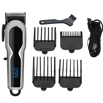 

Professional Hair Clippers Men Trimmer Adjustable Blade Barber Grooming Kit Electric Haircut Machine
