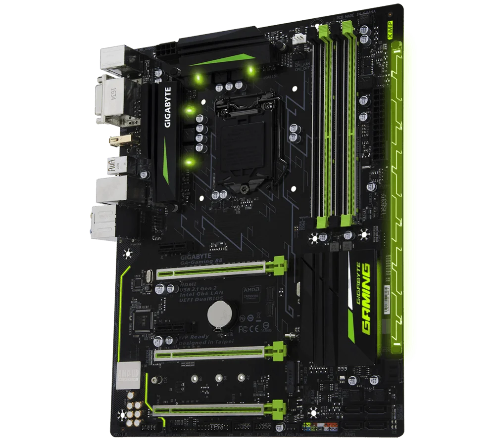 Б/у Материнская плата GIGABYTE GA-Gaming B8 поддерживает процессоры Intel Cor 6-го поколения 7 |
