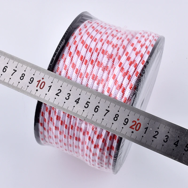 Corde Universelle En Polypropylène (PP) Tressée - Diamètre 4mm, Longueur 50m - Parfaite Pour Bricolage, Voile, Camping