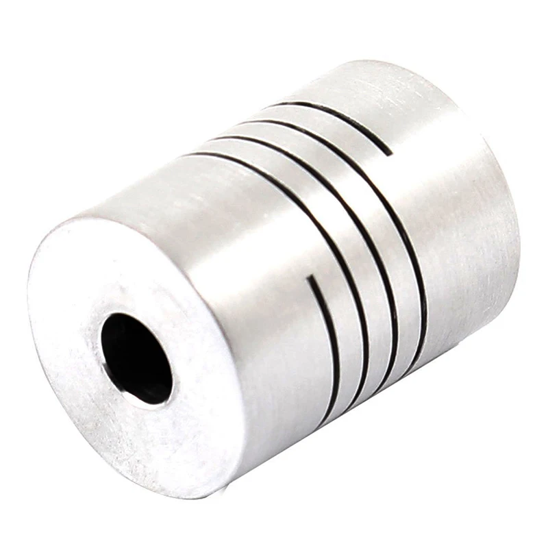 uxcell Motor Shaft 5mm to 5mm Joint Helical Beam Coupler Coupling 20mm Dia 25mm Length Silver