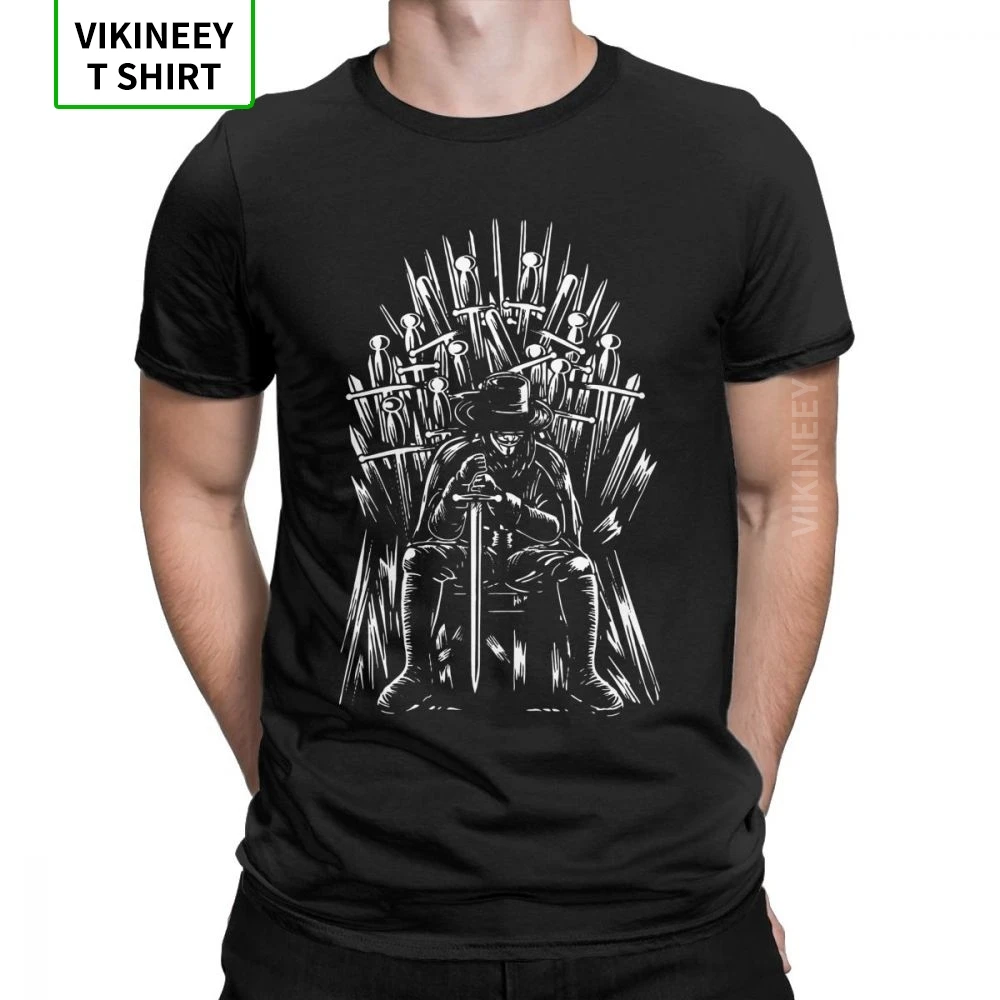 

Men T Shirt Game Of Thrones T-Shirts V For Vendetta Fun Short Sleeve Tees O Neck Clothes 100% Cotton Wholesale