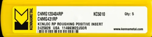 10 шт. KENNAMETAL CNMG120404RP KC5010