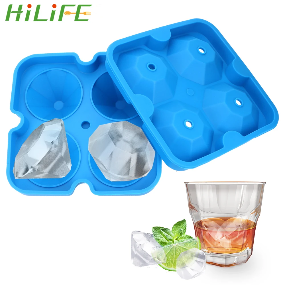 Аксессуары для барной стойки HILIFE лоток кубиков льда форма силиконовая Алмазная