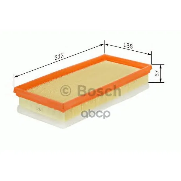 Фильтр Воздушный(Для Пыльных Условий) Vw: Multivan V 03-, Transporter V 03-, Transporter V Фургон 03- Bosch арт. F026400007